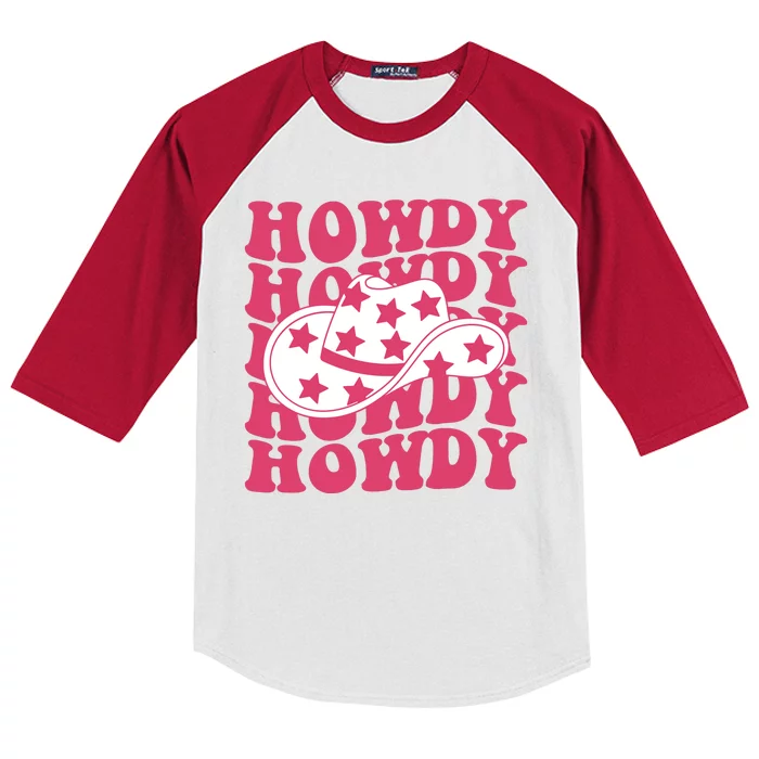 Howdy Retro Groovy Kids Colorblock Raglan Jersey