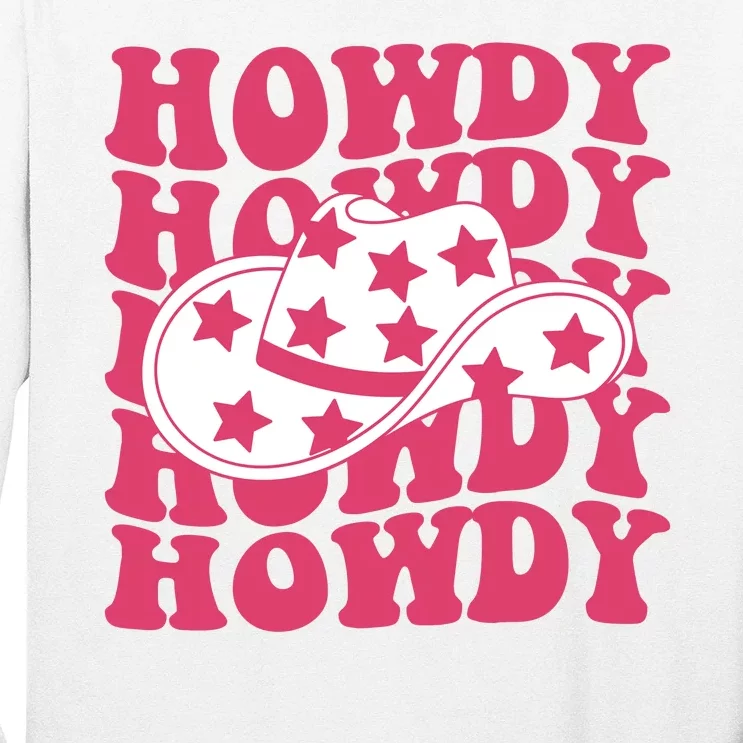 Howdy Retro Groovy Long Sleeve Shirt