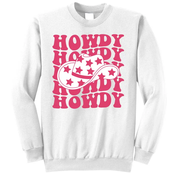 Howdy Retro Groovy Sweatshirt