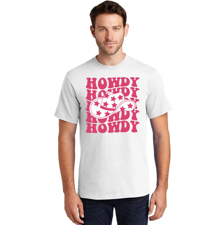 Howdy Retro Groovy Tall T-Shirt