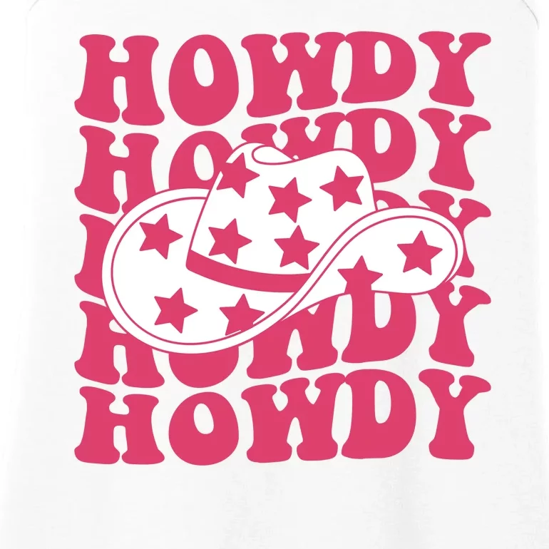 Howdy Retro Groovy Ladies Essential Tank