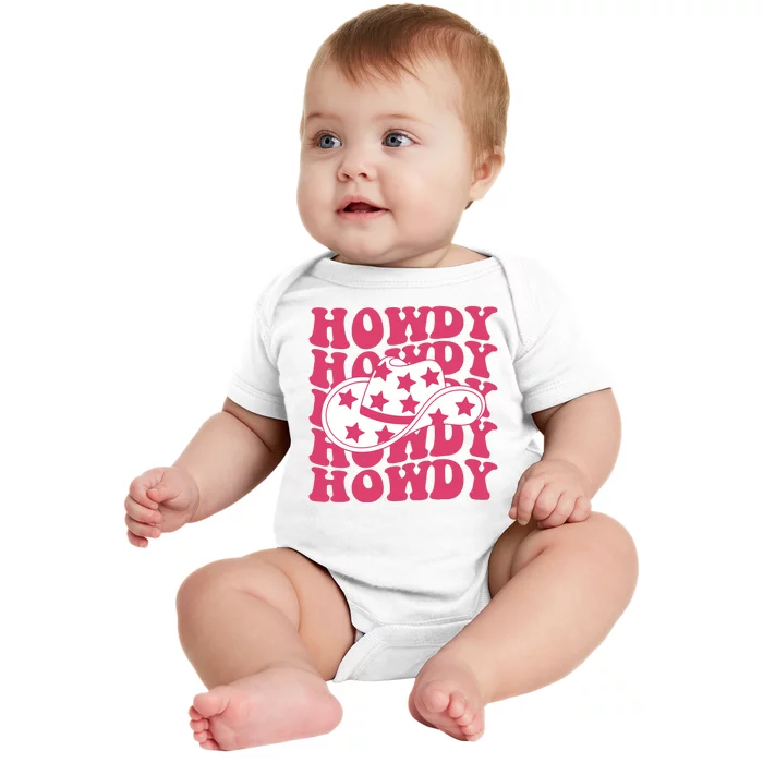 Howdy Retro Groovy Baby Bodysuit