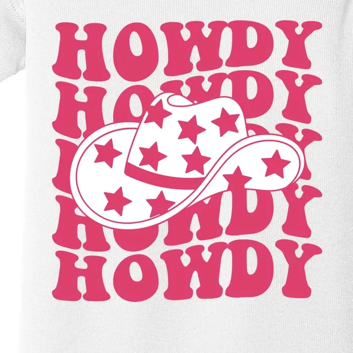 Howdy Retro Groovy Baby Bodysuit