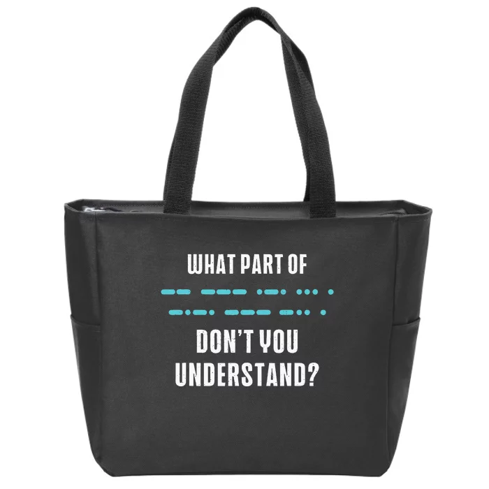 Ham Radio Gear Design Ham Operator Amateur Radio Zip Tote Bag