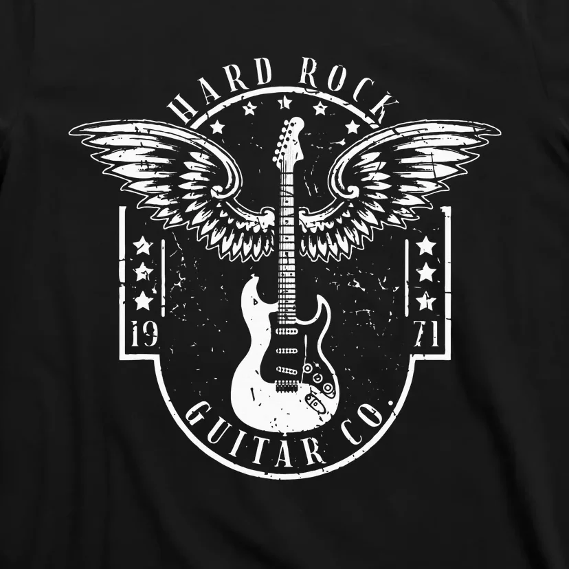 Hard Rock Guitar Co. Guitarist Rock And Roll Rocker Musician T-Shirt