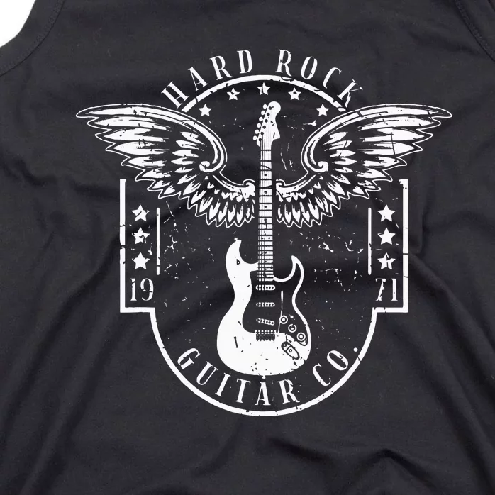 Hard Rock Guitar Co. Guitarist Rock And Roll Rocker Musician Tank Top