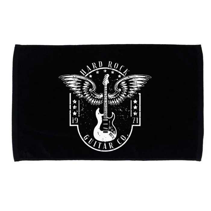 Hard Rock Guitar Co. Guitarist Rock And Roll Rocker Musician Microfiber Hand Towel