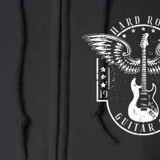 Hard Rock Guitar Co. Guitarist Rock And Roll Rocker Musician Full Zip Hoodie