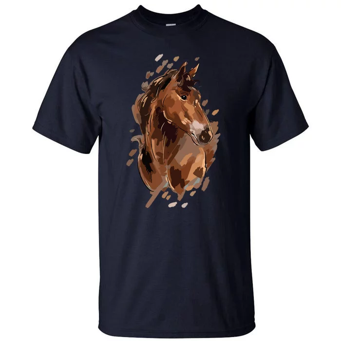 Horse Riding Graphic Women Horseback Horse Owner Equestrian Tall T-Shirt