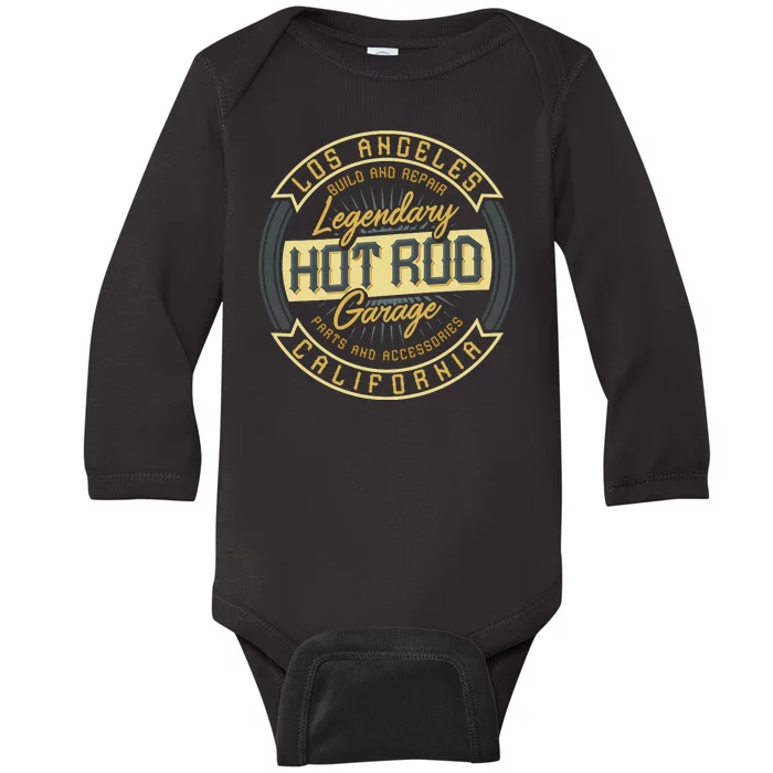 Hot Rod Garage Baby Long Sleeve Bodysuit