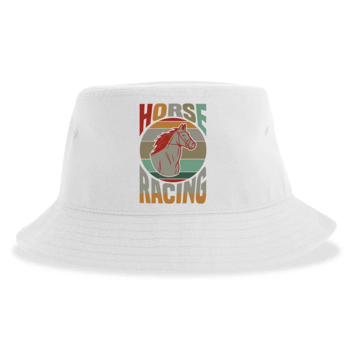 Horse Racing Sustainable Bucket Hat