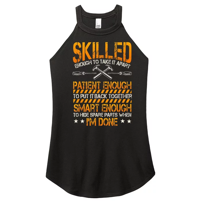 Handyman Repairman Handworker Builder Handyperson Fixer Women’s Perfect Tri Rocker Tank