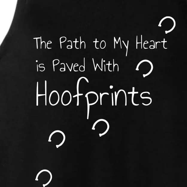 HORSE RIDING Horseshoe Hoofprints Jersey Nice Gift Ladies Tri-Blend Wicking Tank