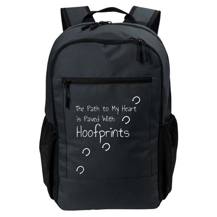 HORSE RIDING Horseshoe Hoofprints Jersey Nice Gift Daily Commute Backpack