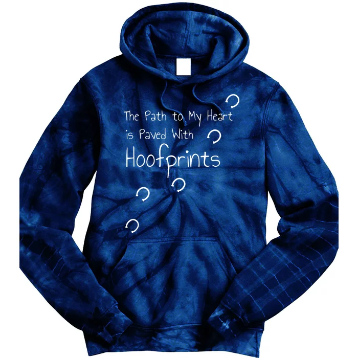 HORSE RIDING Horseshoe Hoofprints Jersey Nice Gift Tie Dye Hoodie