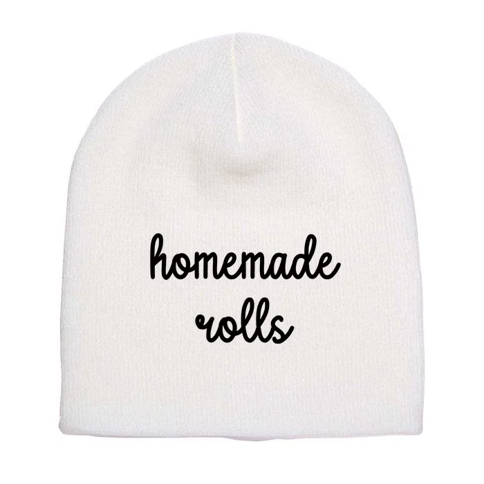 Homemade Rolls Short Acrylic Beanie