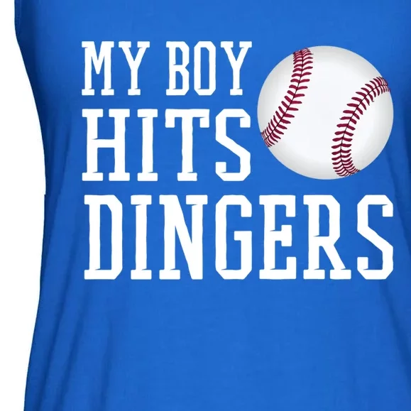 Home Run Hitter Songreat Giftproud Baseball Dad Great Gift Proud Baseball Mom Gr Ladies Essential Flowy Tank