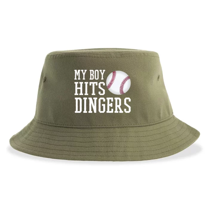 Home Run Hitter Songreat Giftproud Baseball Dad Great Gift Proud Baseball Mom Gr Sustainable Bucket Hat