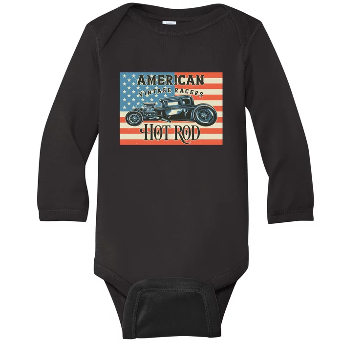 Hot Rod Baby Long Sleeve Bodysuit