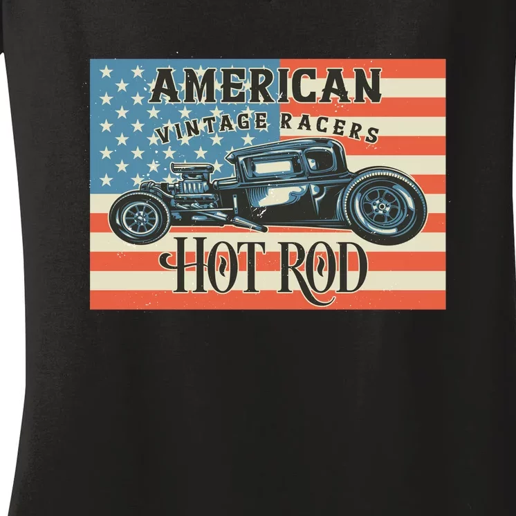 Hot Rod Women's V-Neck T-Shirt