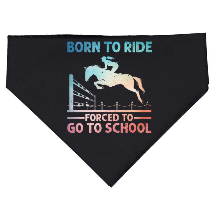 Horse Racing Horse Lover Equestrian USA-Made Doggie Bandana