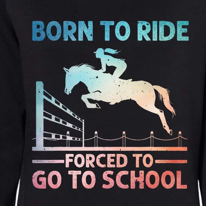 Horse Racing Horse Lover Equestrian Womens California Wash Sweatshirt