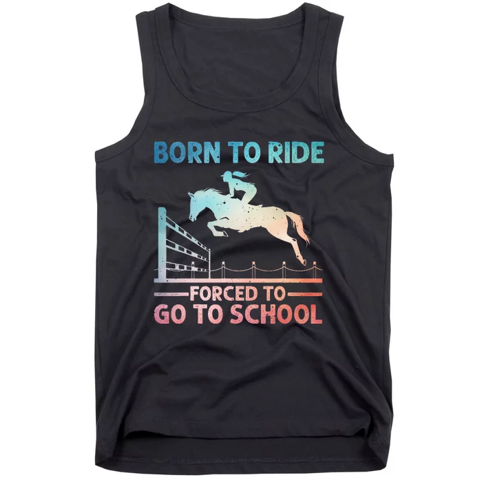 Horse Racing Horse Lover Equestrian Tank Top