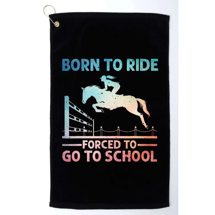 Horse Racing Horse Lover Equestrian Platinum Collection Golf Towel