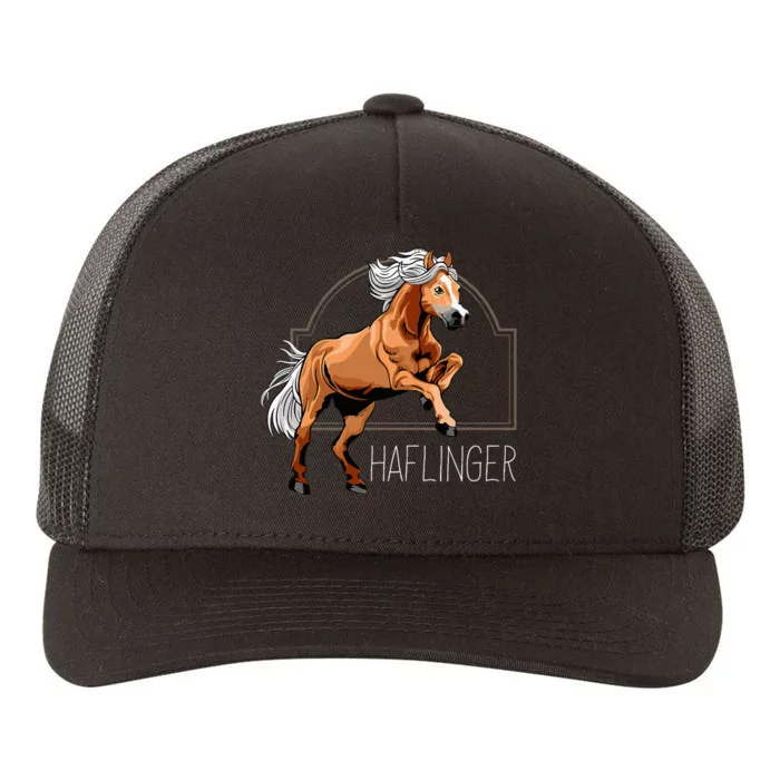 Haflinger Rider Horse Pony Riding Yupoong Adult 5-Panel Trucker Hat