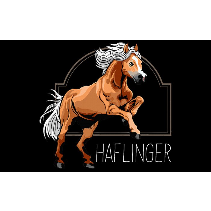 Haflinger Rider Horse Pony Riding Bumper Sticker