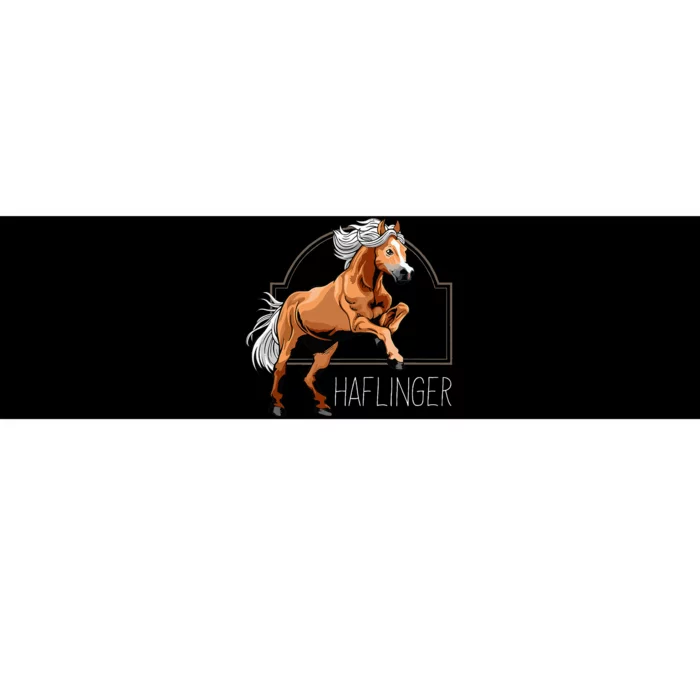 Haflinger Rider Horse Pony Riding Bumper Sticker