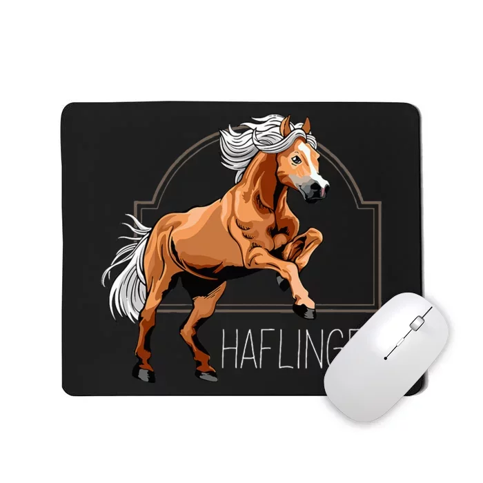 Haflinger Rider Horse Pony Riding Mousepad