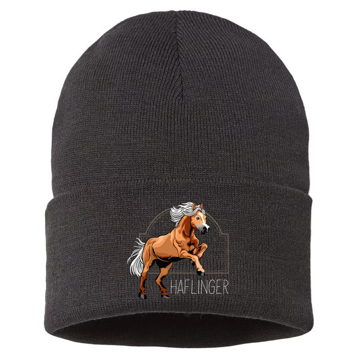 Haflinger Rider Horse Pony Riding Sustainable Knit Beanie