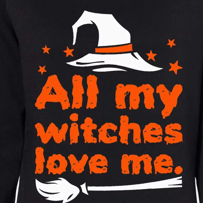 Hilarious Retro Halloween Witch Love Design Womens California Wash Sweatshirt