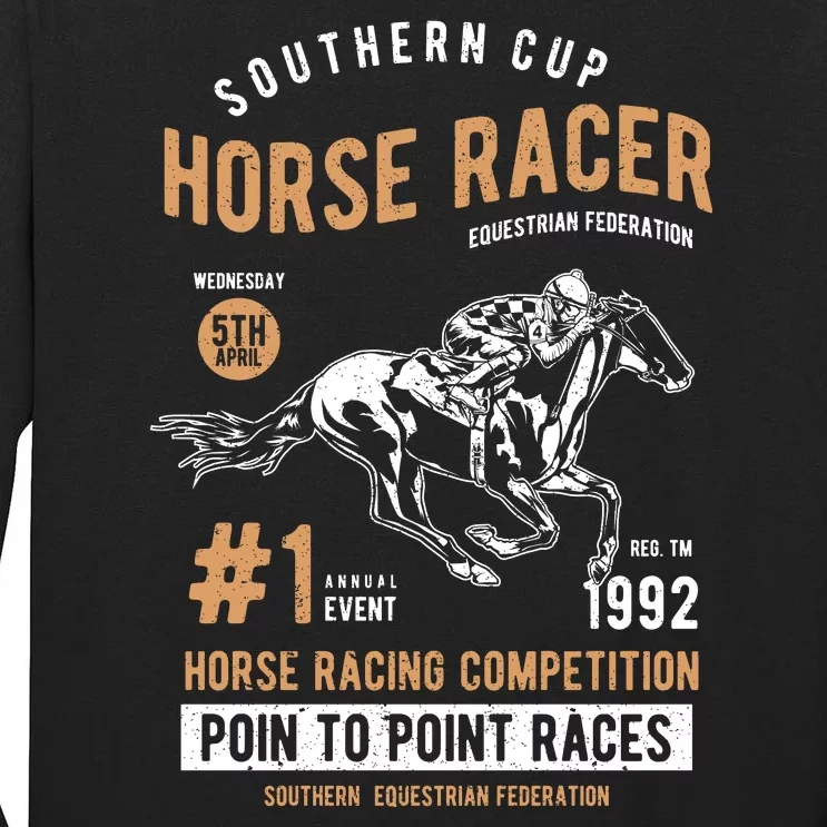 Horse Racer Tall Long Sleeve T-Shirt