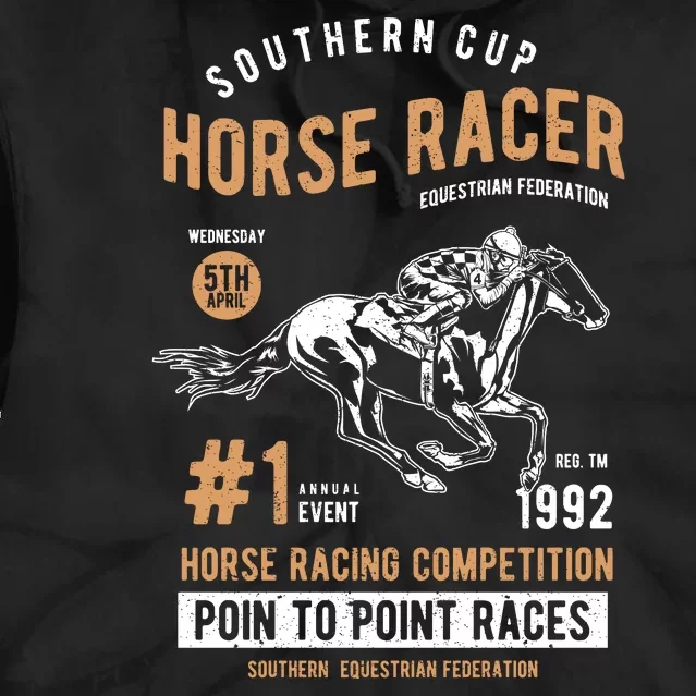 Horse Racer Tie Dye Hoodie