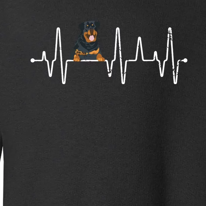 Heartbeat Rottweiler Toddler Sweatshirt