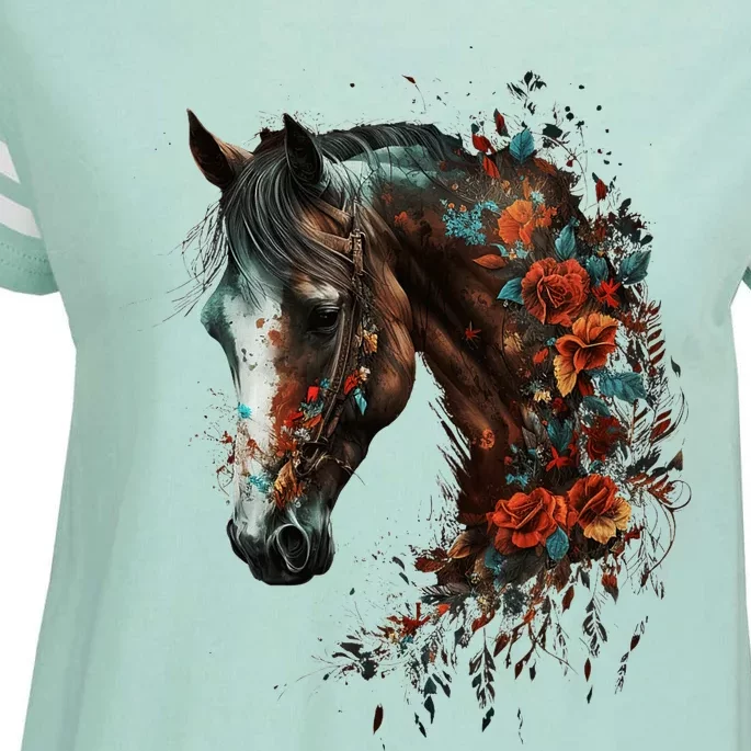 Horse Riding Horse Lover Enza Ladies Jersey Football T-Shirt