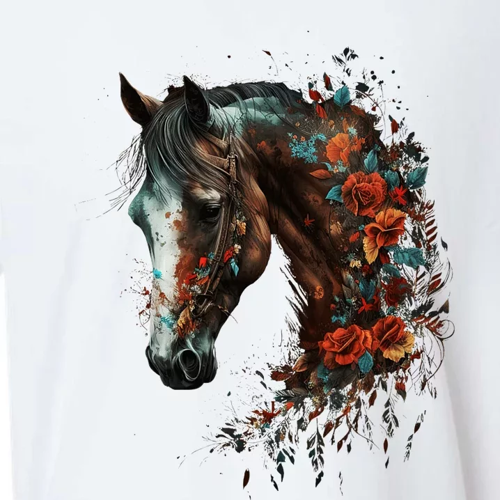 Horse Riding Horse Lover Sueded Cloud Jersey T-Shirt