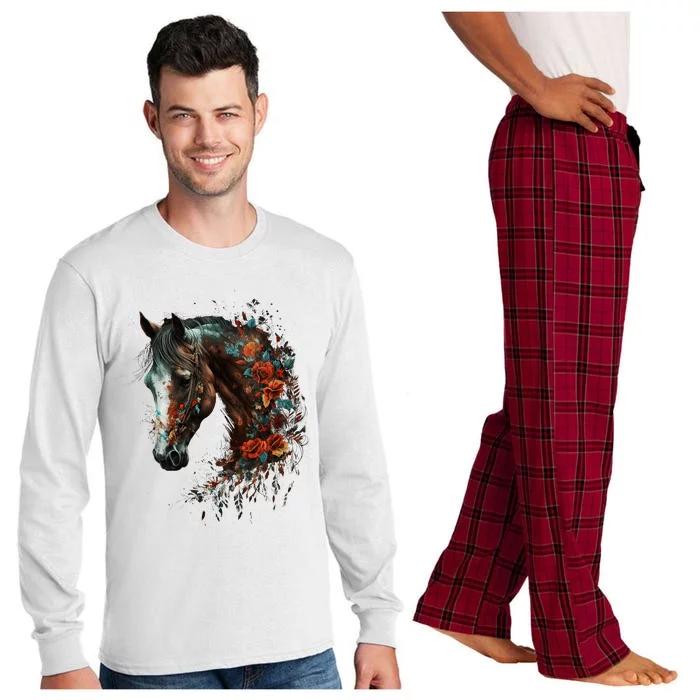 Horse Riding Horse Lover Long Sleeve Pajama Set