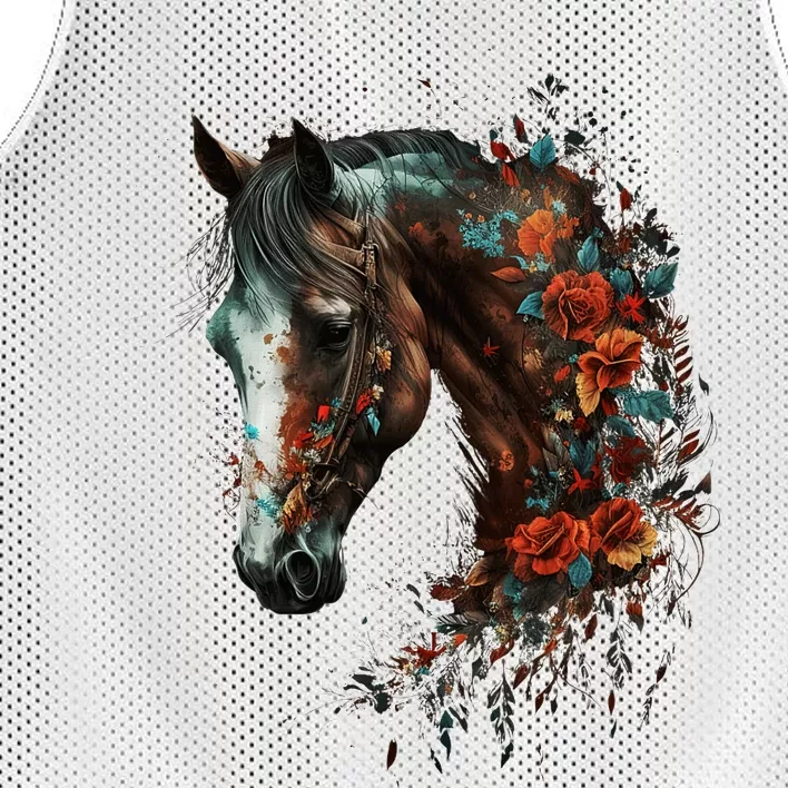 Horse Riding Horse Lover Mesh Reversible Basketball Jersey Tank