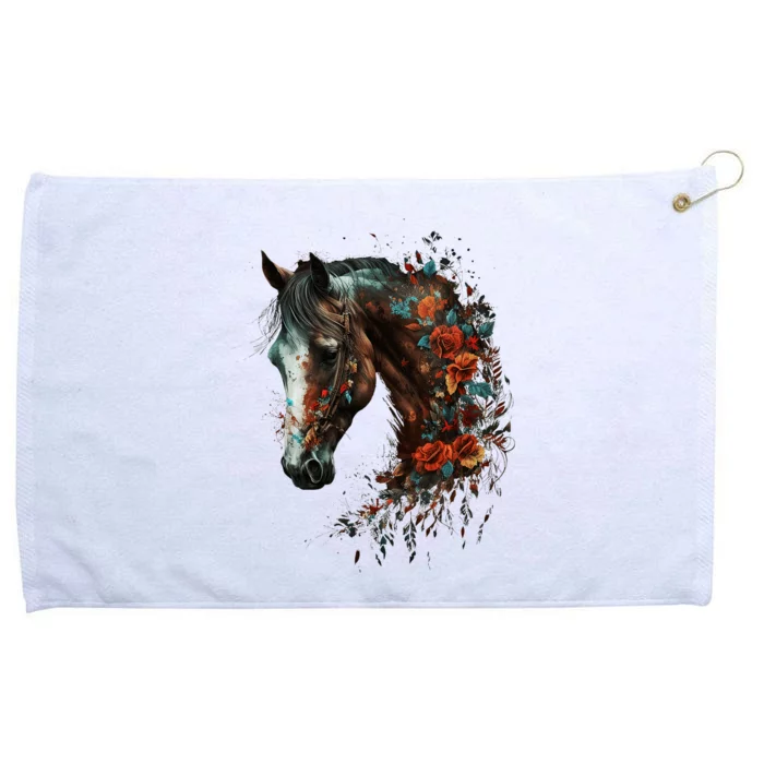 Horse Riding Horse Lover Grommeted Golf Towel