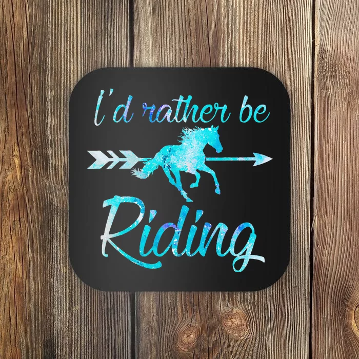 Horse Rider ID RATHER BE RIDING Horses Coaster