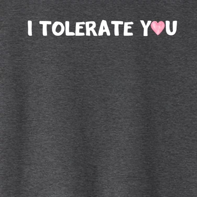 Hilarious Rotic I Tolerate You Cool Gift Women's Crop Top Tee