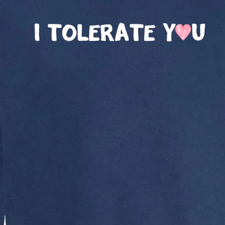 Hilarious Rotic I Tolerate You Cool Gift Garment-Dyed Sweatshirt