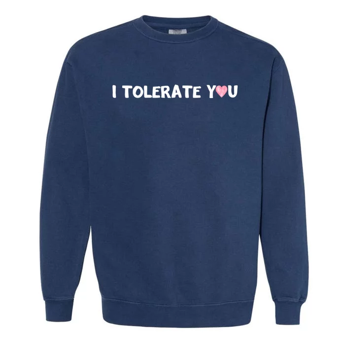 Hilarious Rotic I Tolerate You Cool Gift Garment-Dyed Sweatshirt