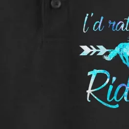 Horse Rider ID RATHER BE RIDING Horses Dry Zone Grid Performance Polo