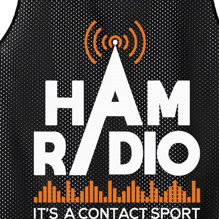 Ham Radio ItS A Contact Sport Amateur Radio Operator Mesh Reversible Basketball Jersey Tank