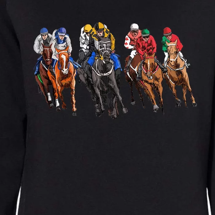 Horse Racing Jockey Racer Derby Rider Race Womens California Wash Sweatshirt