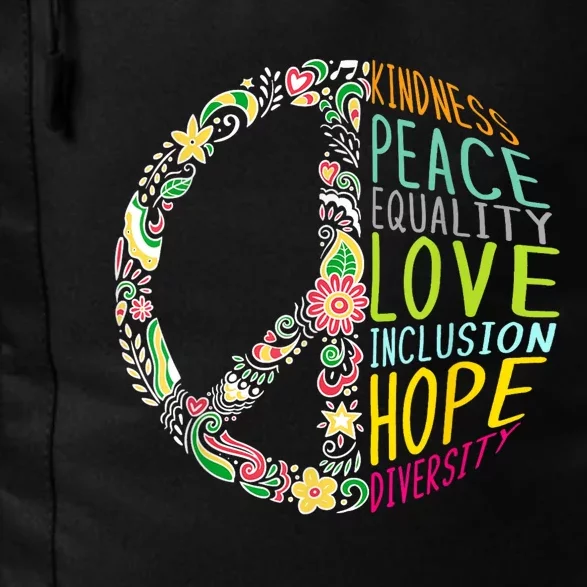 Human Rights Kindness Peace Equality Inclusion Diversity Daily Commute Backpack